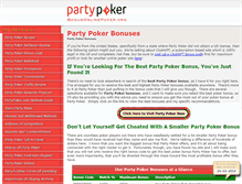 Tablet Screenshot of bonusonlinepoker.org